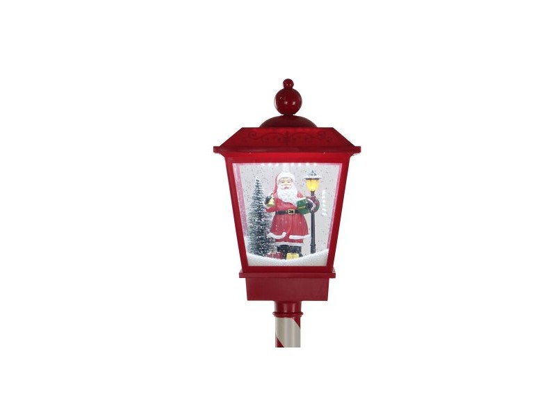 Улично осветление DKD Home Decor Бял Червен Метал 30 x 30 x 180 cm Улично осветление DKD Home Decor Бял Червен Метал 30 x 30 x 180 cm