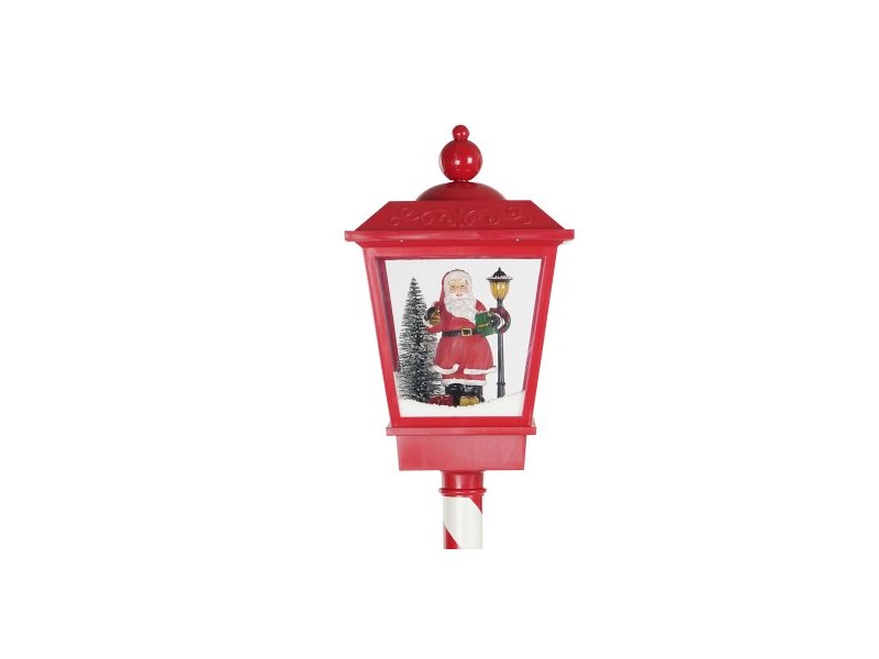 Улично осветление DKD Home Decor Бял Червен Метал 30 x 30 x 180 cm Улично осветление DKD Home Decor Бял Червен Метал 30 x 30 x 180 cm