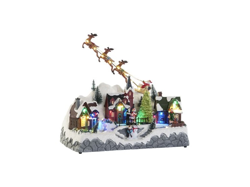 Коледна Украса DKD Home Decor Многоцветен 34 x 18 x 27,5 cm