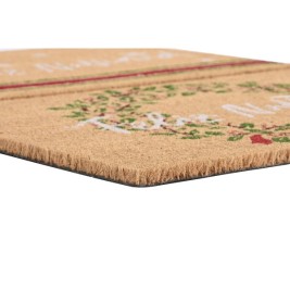 Изтривалка за Врата DKD Home Decor Бял Кафяв Червен Зелен PVC Кокосови влакна 60 x 40 x 1,5 cm (2 броя)