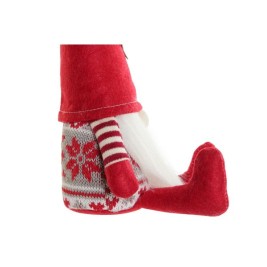 Коледна Украса DKD Home Decor Бял Червен Гном 10 x 10 x 40 cm (2 броя)