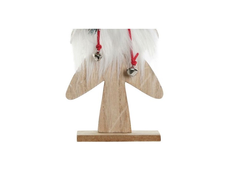 Коледна Украса DKD Home Decor Черен Червен Дърво 11,5 x 4 x 31 cm