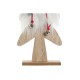 Коледна Украса DKD Home Decor Черен Червен Дърво 11,5 x 4 x 31 cm