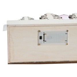 Коледна Украса DKD Home Decor Червен Розов 21 x 9,5 x 19 cm (2 броя)