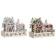 Коледна Украса DKD Home Decor Червен Розов 21 x 9,5 x 19 cm (2 броя)