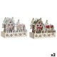 Коледна Украса DKD Home Decor Червен Розов 21 x 9,5 x 19 cm (2 броя)