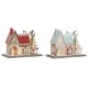 Коледна Украса DKD Home Decor Червен Светло розово 23,5 x 11 x 20,5 cm (2 броя)