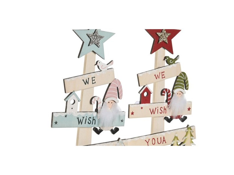 Коледно дърво DKD Home Decor Червен Розов Дървен 17,5 x 5 x 38 cm (2 броя) Коледно дърво DKD Home Decor Червен Розов Дървен 17,5 x 5 x 38 cm (2 броя)