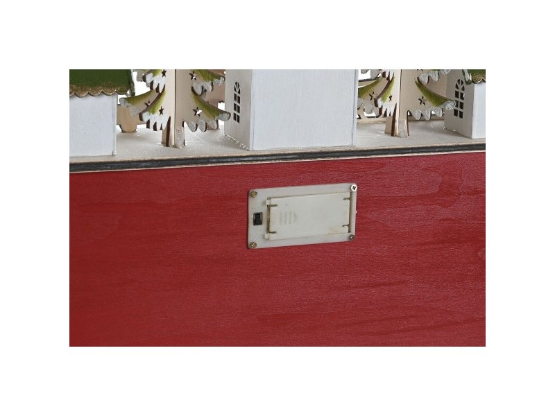 Коледен Календар DKD Home Decor Дървен 37,5 x 8,5 x 31 cm (2 броя)