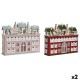 Коледен Календар DKD Home Decor Дървен 37,5 x 8,5 x 31 cm (2 броя)