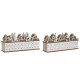 Коледен Календар DKD Home Decor Дървен 45 x 11 x 23 cm (2 броя)