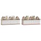 Коледен Календар DKD Home Decor Дървен 45 x 11 x 23 cm (2 броя)