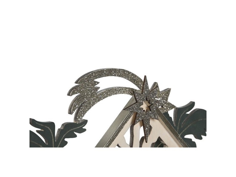 Коледен Календар DKD Home Decor Дървен 34 x 8,5 x 36,5 cm (2 броя)