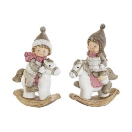 Коледна Украса DKD Home Decor Многоцветен 8,8 x 4,8 x 12,5 cm (2 броя)