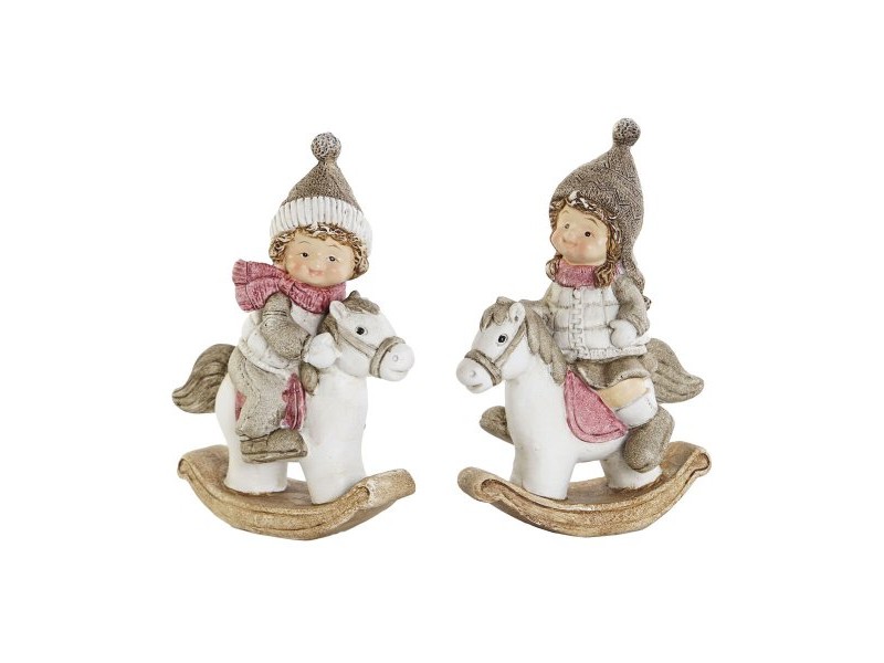 Коледна Украса DKD Home Decor Многоцветен 8,8 x 4,8 x 12,5 cm (2 броя)