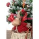Коледна Украса DKD Home Decor Червен Сив Царица 27 x 19 x 32 cm (2 броя)