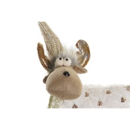 Коледна Украса DKD Home Decor Бял Розов Царица 12 x 20 x 40 cm (2 броя)