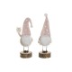 Коледна Украса DKD Home Decor Естествен Светло розово Гном 10 x 8 x 23,5 cm (2 броя)