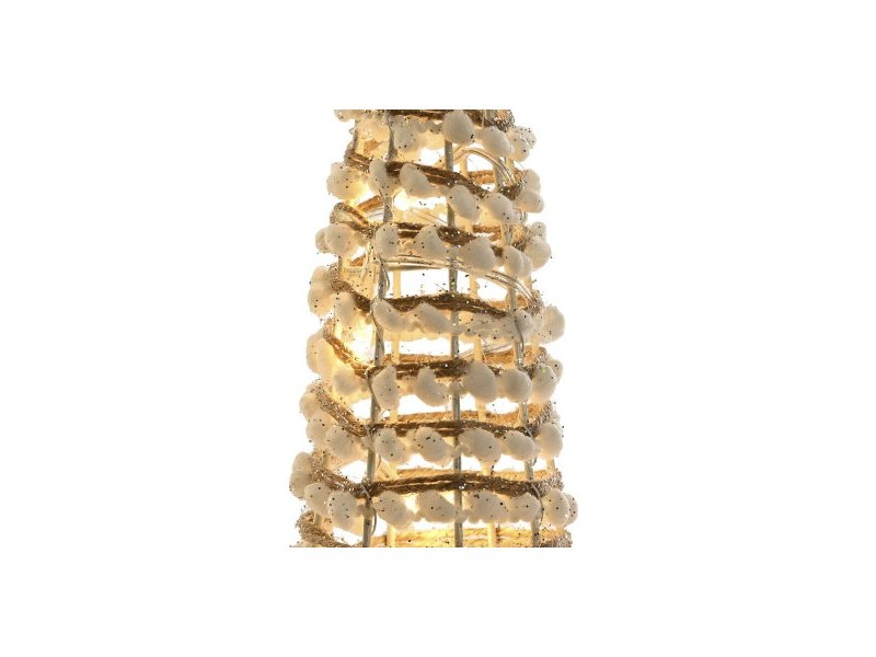 Коледна Украса DKD Home Decor Бял Златен Естествен 20 x 20 x 80 cm (3 Части) Коледна Украса DKD Home Decor Бял Златен Естествен 20 x 20 x 80 cm (3 Части)