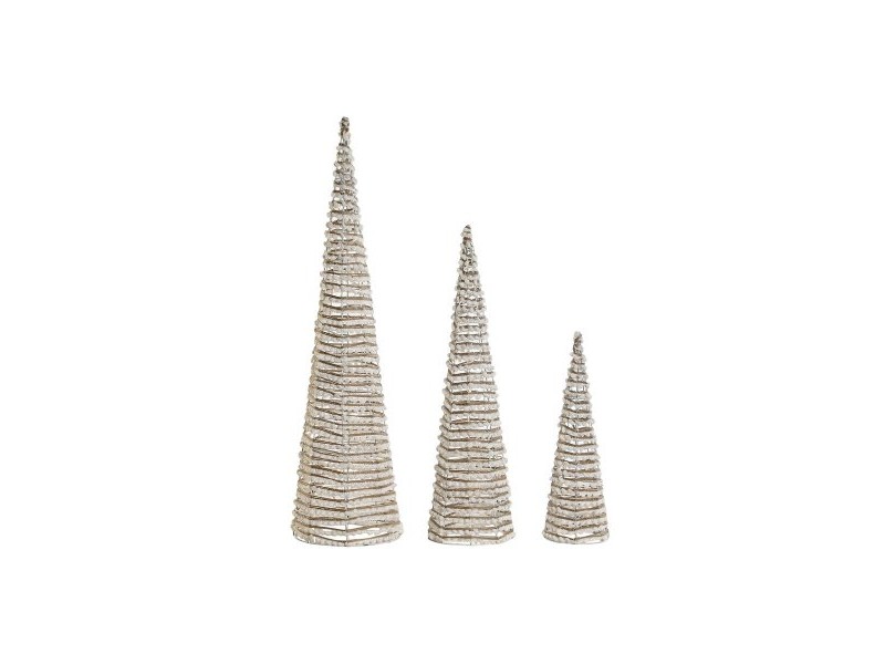 Коледна Украса DKD Home Decor Бял Златен Естествен 20 x 20 x 80 cm (3 Части) Коледна Украса DKD Home Decor Бял Златен Естествен 20 x 20 x 80 cm (3 Части)