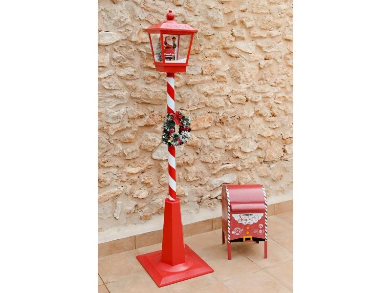 Коледна Украса DKD Home Decor Жълт Бял Черен Червен Ключ за пощенска кутия 28,5 x 26,5 x 52 cm