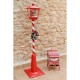 Коледна Украса DKD Home Decor Жълт Бял Черен Червен Ключ за пощенска кутия 28,5 x 26,5 x 52 cm