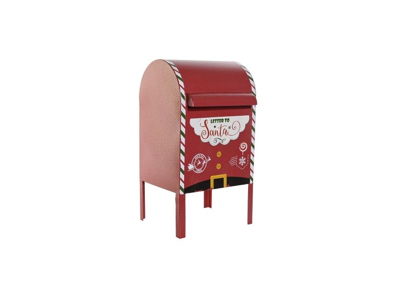 Коледна Украса DKD Home Decor Жълт Бял Черен Червен Ключ за пощенска кутия 28,5 x 26,5 x 52 cm