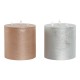LED Свещ DKD Home Decor Златен Сребрист 15 x 15 x 15 cm (AA) (2 броя) LED Свещ DKD Home Decor Златен Сребрист 15 x 15 x 15 cm (AA) (2 броя)