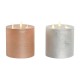 LED Свещ DKD Home Decor Златен Сребрист 15 x 15 x 15 cm (AA) (2 броя)