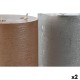 LED Свещ DKD Home Decor Златен Сребрист 15 x 15 x 20 cm (AA) (2 броя)