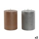 LED Свещ DKD Home Decor Златен Сребрист 15 x 15 x 20 cm (AA) (2 броя)