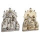 Рождествена Коледна Сцена DKD Home Decor Сив Златен Смола 22 x 6 x 26 cm (2 броя) Рождествена Коледна Сцена DKD Home Decor Сив Златен Смола 22 x 6 x 26 cm (2 броя)