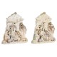 Рождествена Коледна Сцена DKD Home Decor Син Бял Розов Смола 24 x 8 x 27,5 cm (2 броя) Рождествена Коледна Сцена DKD Home Decor Син Бял Розов Смола 24 x 8 x 27,5 cm (2 броя)
