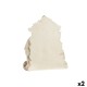 Рождествена Коледна Сцена DKD Home Decor Син Бял Розов Смола 24 x 8 x 27,5 cm (2 броя)