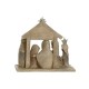 Рождествена Коледна Сцена DKD Home Decor Син Кафяв Златен Смола 17 x 7 x 15,5 cm 7 x 7 x 15,5 cm (2 броя)