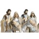 Рождествена Коледна Сцена DKD Home Decor Син Бял Кафяв Сребрист Смола 23,5 x 16 x 32 cm (2 броя)