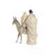 Рождествена Коледна Сцена DKD Home Decor Син Бял Кафяв Сребрист Смола 23,5 x 16 x 32 cm (2 броя)