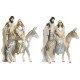 Рождествена Коледна Сцена DKD Home Decor Син Бял Кафяв Сребрист Смола 23,5 x 16 x 32 cm (2 броя) Рождествена Коледна Сцена DKD Home Decor Син Бял Кафяв Сребрист Смола 23,5 x 16 x 32 cm (2 броя)