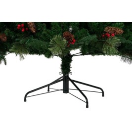 Коледно дърво DKD Home Decor Червен Зелен полиетилен 100 x 100 x 180 cm