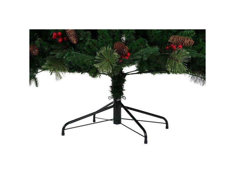 Коледно дърво DKD Home Decor Червен Зелен полиетилен 100 x 100 x 180 cm