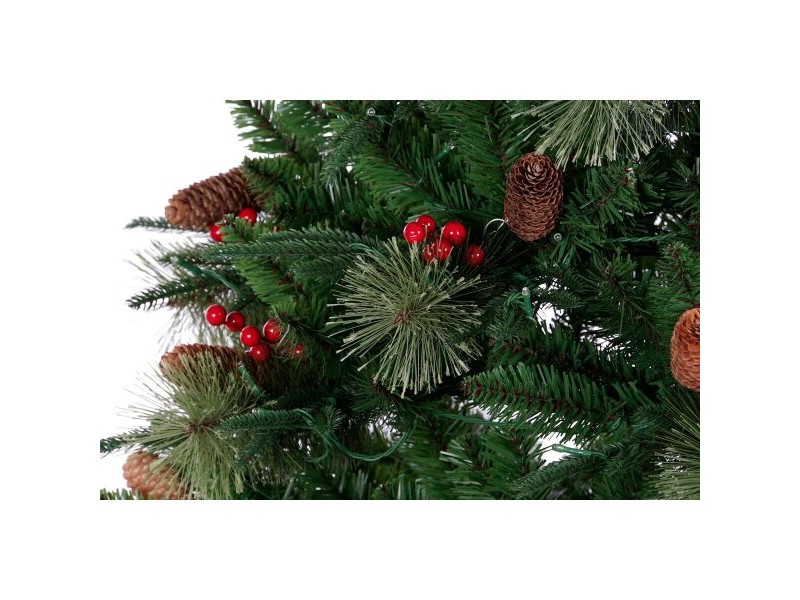 Коледно дърво DKD Home Decor Червен Зелен полиетилен 100 x 100 x 180 cm
