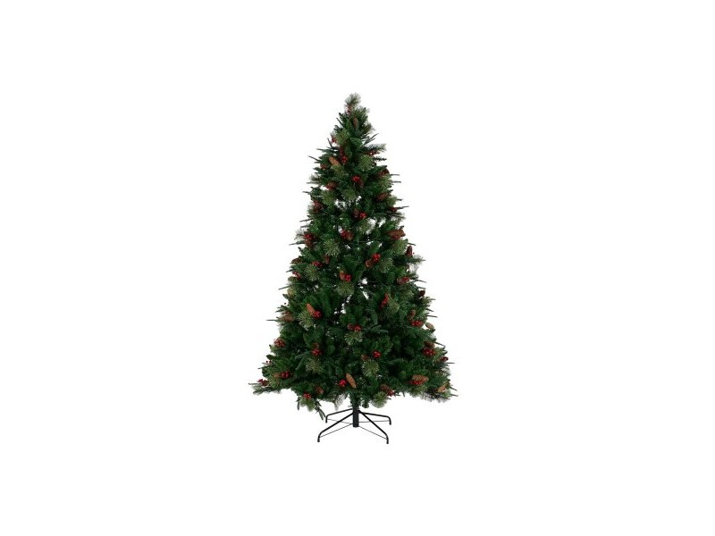 Коледно дърво DKD Home Decor Червен Зелен полиетилен 100 x 100 x 180 cm