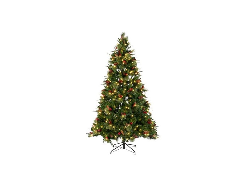 Коледно дърво DKD Home Decor Червен Зелен полиетилен 100 x 100 x 180 cm
