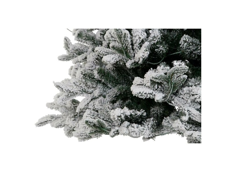Коледно дърво DKD Home Decor Бял Зелен полиетилен Снежен 140 x 140 x 210 cm