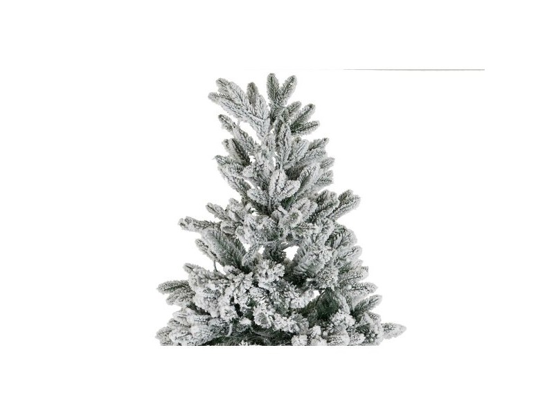 Коледно дърво DKD Home Decor Бял Зелен полиетилен Снежен 140 x 140 x 210 cm