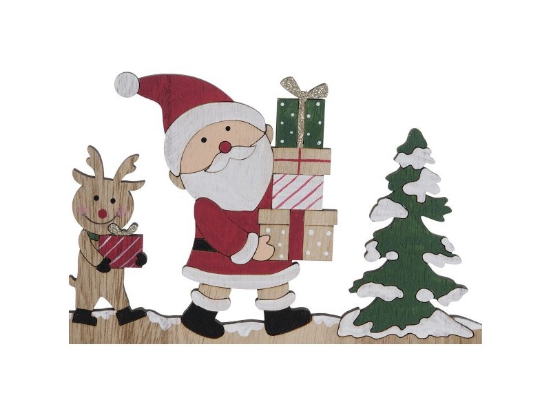 Коледен Календар DKD Home Decor Дървен MDF 45 x 1 x 19 cm 45 x 2 x 19 cm (2 броя)