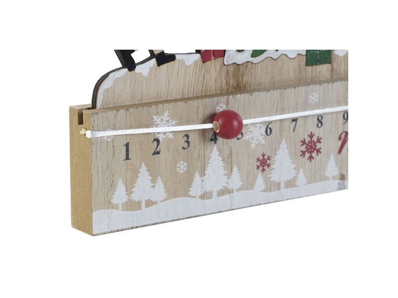 Коледен Календар DKD Home Decor Дървен MDF 45 x 1 x 19 cm 45 x 2 x 19 cm (2 броя)