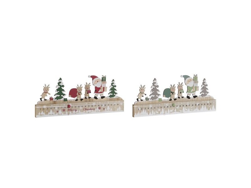 Коледен Календар DKD Home Decor Дървен MDF 45 x 1 x 19 cm 45 x 2 x 19 cm (2 броя) Коледен Календар DKD Home Decor Дървен MDF 45 x 1 x 19 cm 45 x 2 x 19 cm (2 броя)