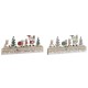 Коледен Календар DKD Home Decor Дървен MDF 45 x 1 x 19 cm 45 x 2 x 19 cm (2 броя)
