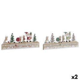Коледен Календар DKD Home Decor Дървен MDF 45 x 1 x 19 cm 45 x 2 x 19 cm (2 броя)